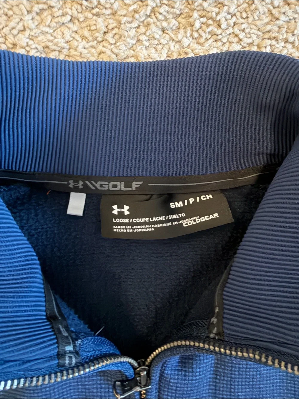 Under Armour Men's Deep Blue Quarter-Zip Pullover